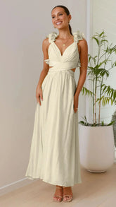 Chiffon Floral Backless Cross-Strap Dress Know You're Still Able