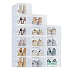 Stackable Shoe Storage Box With Lid, Large Shoe Rack And Storage Shelf, Shoe Display And Storage Container Know You're Still Able