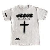 Jesus T Shirt, Revelation T Shirt, Yeshua Tee, Alpha and Omega, Christian T Shirt Cotton Whitethe Beginning and the End T Shirt, Jesus T Shirt, Jesus Christ T Shirt, Bible Verse T Shirt, Bible T Shirt, Cross T Shirt, God T Shirt, YHW