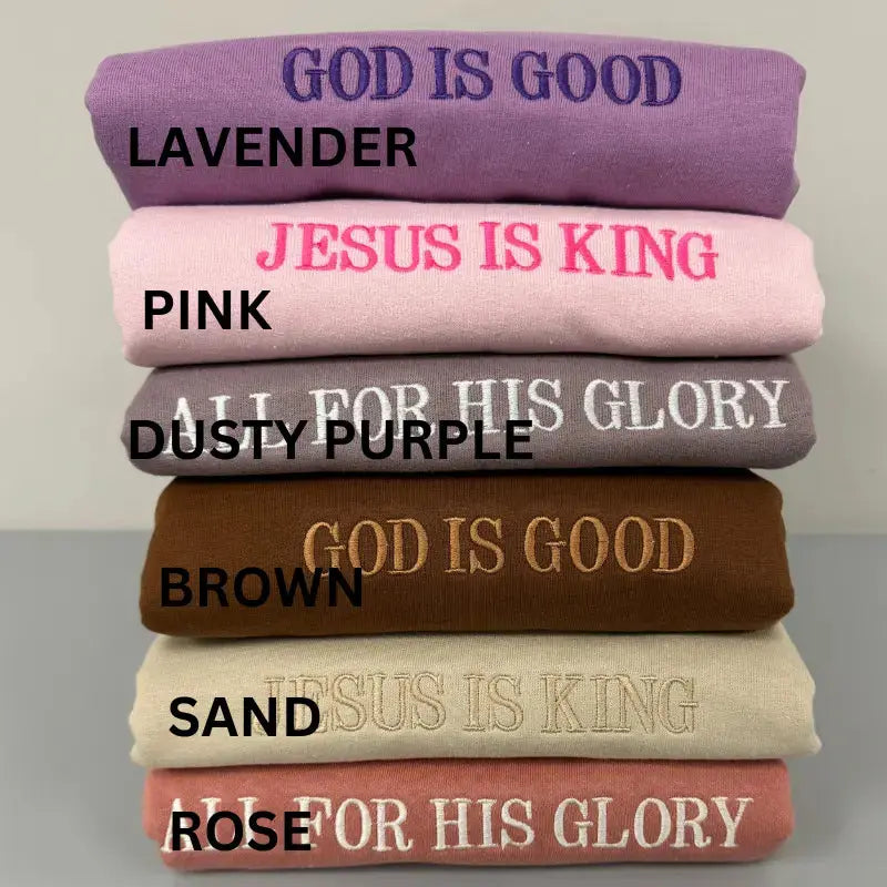 Faith Based Embroidered Sweatshirts Know You're Still Able
