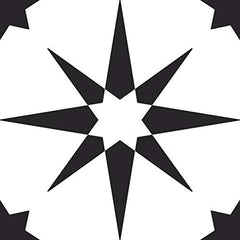 Floorpops FP2948 Altair Peel & Stick Floor Tile, Black