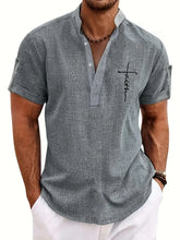 Men's casual suit 3D printed zipper short sleeved polo shirt Know You're Still Able
