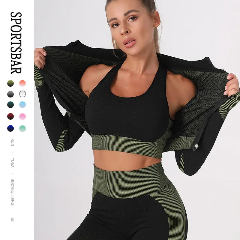 Exercise Workout Outfit |Three-piece Suit Know You're Still Able