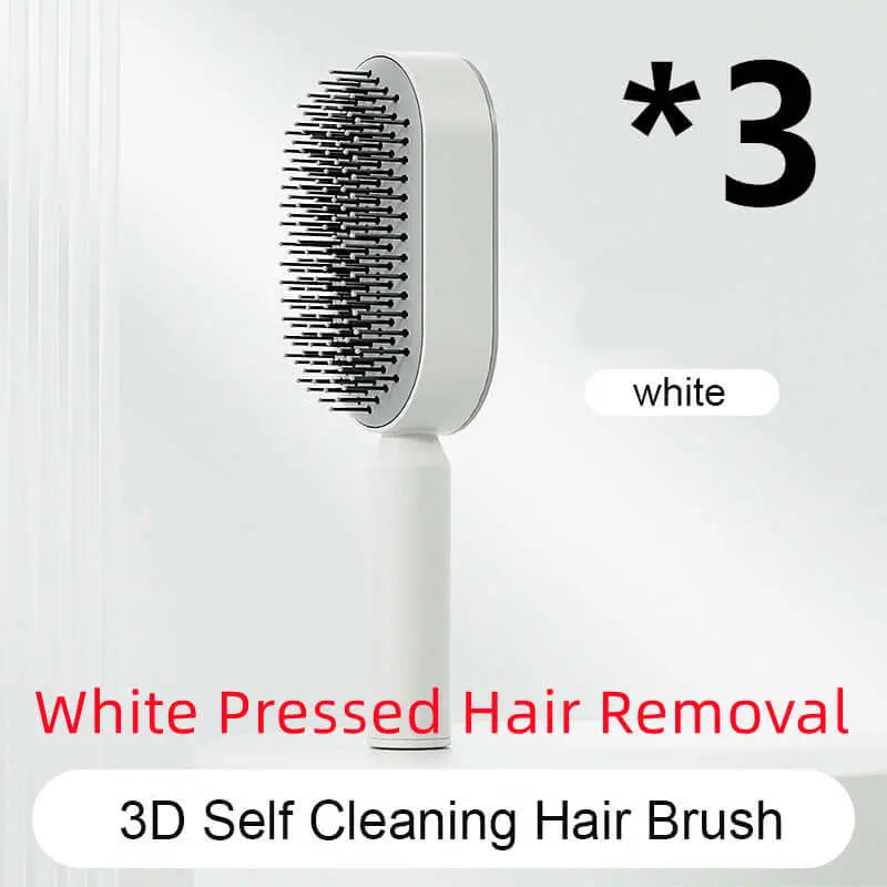 Self Cleaning Hair Brush For Women One-key Cleaning Hair Loss Airbag Massage Scalp Comb Anti-Static Hairbrush Know You're Still Able