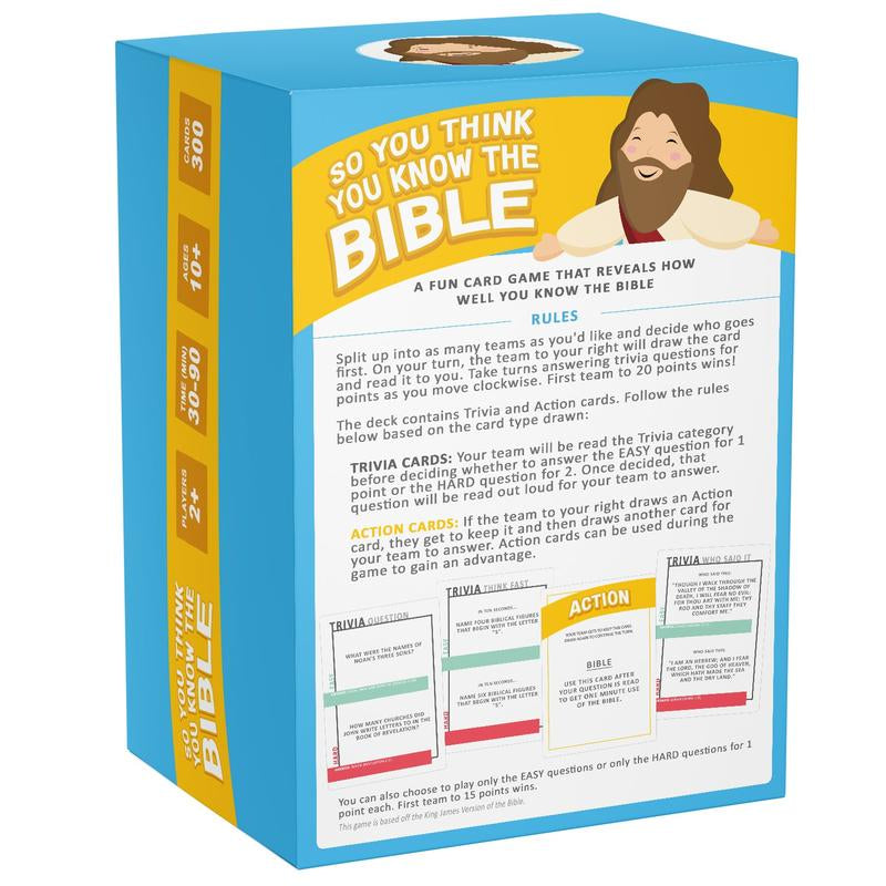 So You Think You Know the Bible - Fun Christian Bible Trivia Game