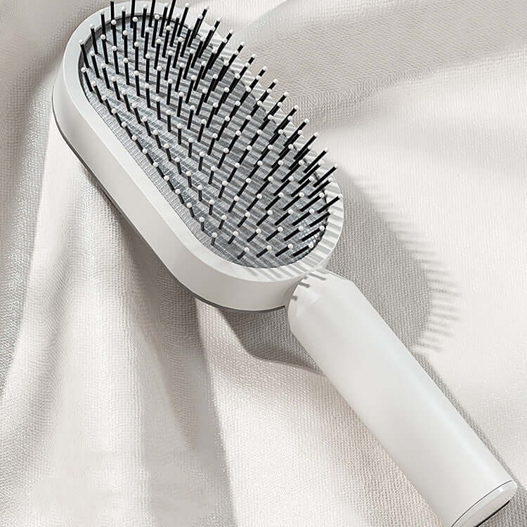 Self Cleaning Hair Brush For Women One-key Cleaning Hair Loss Airbag Massage Scalp Comb Anti-Static Hairbrush Know You're Still Able
