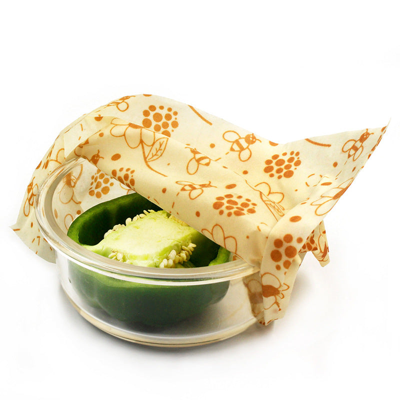 Reusable Organic Cotton Beeswax Wraps - Natural Zero Waste Alternative to Plastic