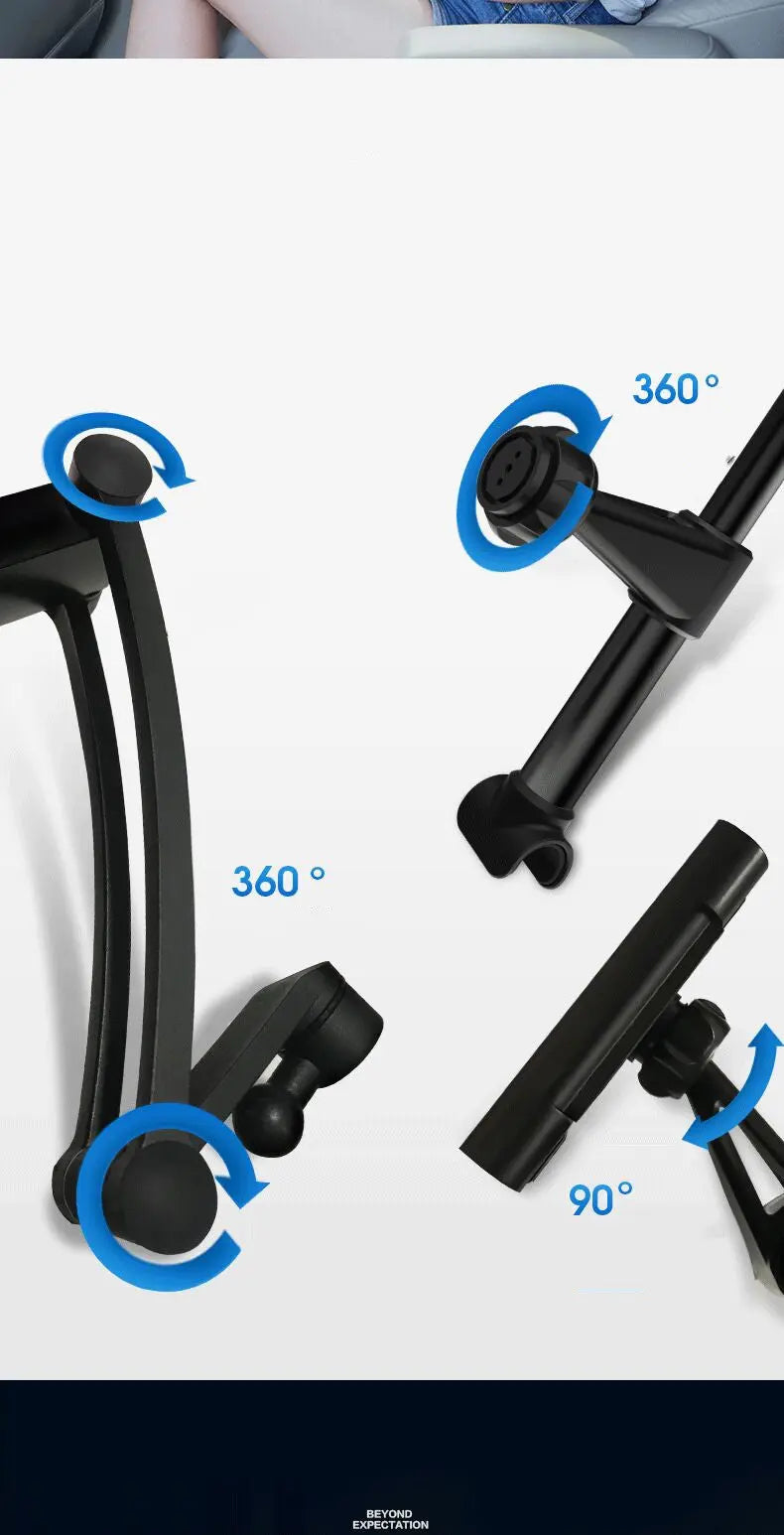 Compatible with Apple, Car Tablet Phone Holder Seat Adjustable iPad Stand Car Phone Holder for Headrest 360 Rotation Mobile Phone Mount Holder Know You're Still Able