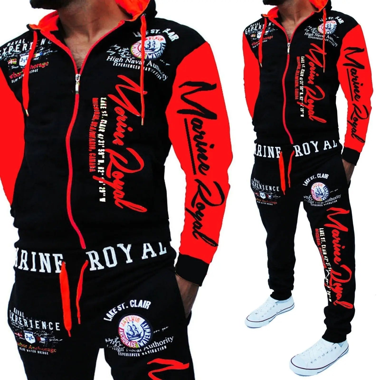 Men Tracksuit 2 Piece Tops and Pants Mens Sweat Suits Set Know You're Still Able