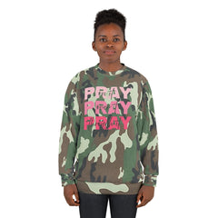 Camo "Pray, Pray, Pray" Pullover Sweatshirt