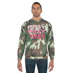 Camo "Pray, Pray, Pray" Pullover Sweatshirt