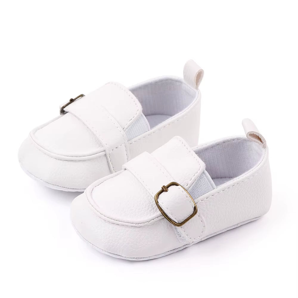 Christian Shoes Baby Boy Shoes 1 Year PU Leather Soft Cute Moccasins Bebe Fashion White Baptismal Shoes Baptism Shoes for Girls