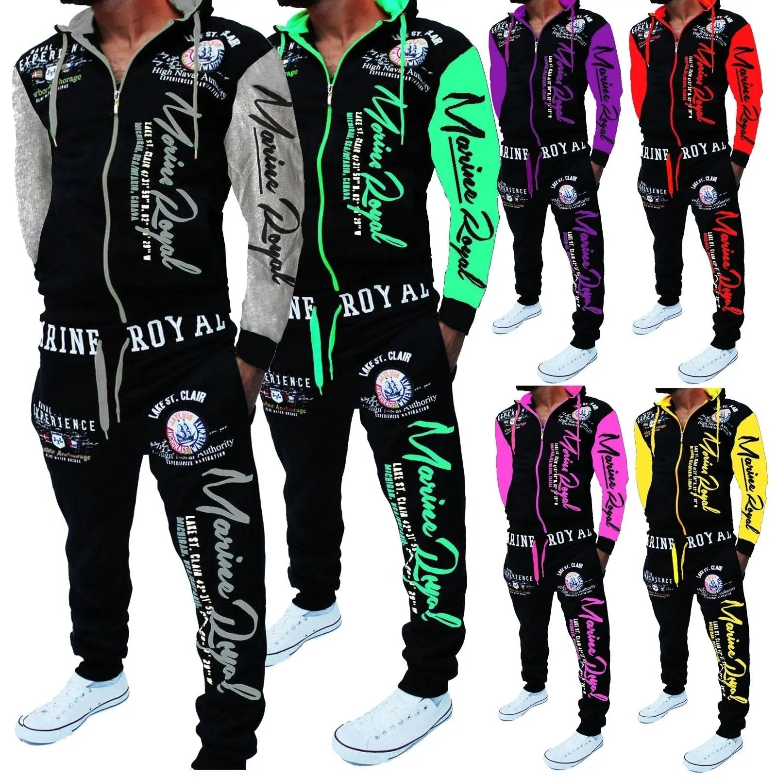 Men Tracksuit 2 Piece Tops and Pants Mens Sweat Suits Set Know You're Still Able