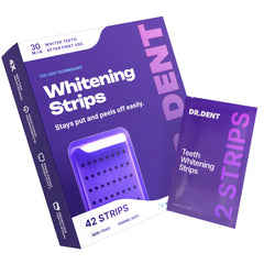 DRDENT Purple Teeth Whitening Strips - 7/21 Whitening Sessions - Safe for Enamel - Non Sensitive Teeth Whitening - Peroxide-Free Know You're Still Able
