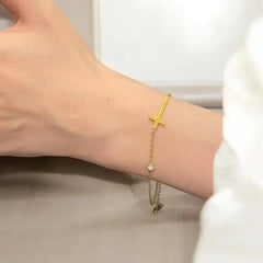 Faith & Flash Gold Bracelet
