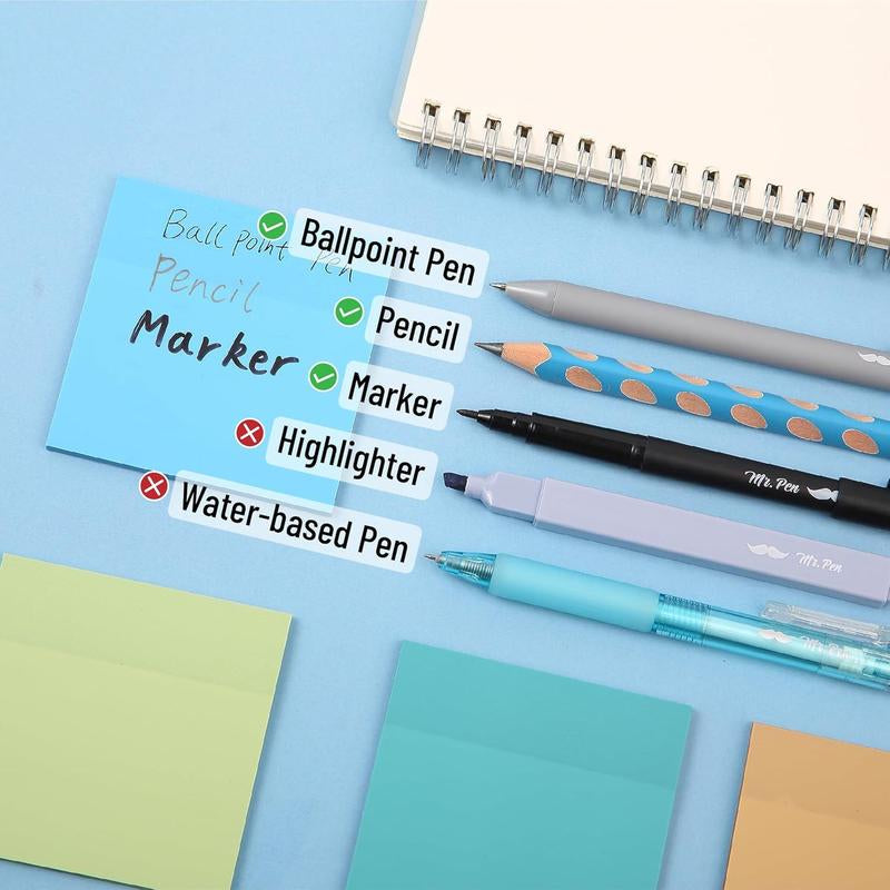 Mr. Pen Aesthetic Book Annotation Kit 38 Pcs Retractable Gel Pens & Vibrant Highlighters Office Supplies Birthday Gift, Back to School Supplies Student Essentials Learning Materials