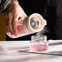 Glass Water Bottle With Tea Infuser Filter Tea Separation Double Wall Glass Bottle Leakproof Water Bottle Know You're Still Able