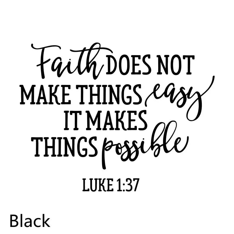 Faith Makes Things Possible  Christian Decal Know You're Still Able