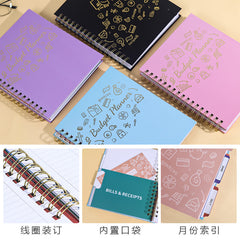 Financial Cash Budget Book with Paper Bag – Cash Envelope Budget Planner for Money Management, Expense Tracker & Saving System