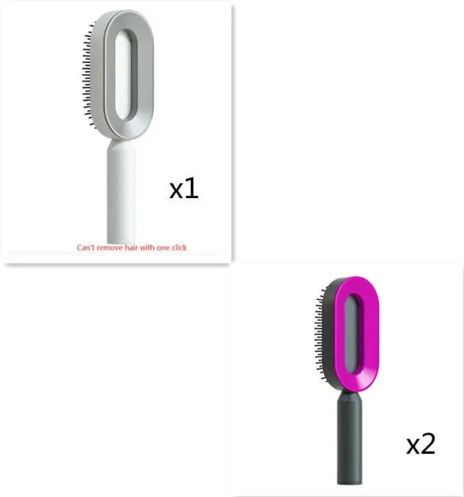Self Cleaning Hair Brush For Women One-key Cleaning Hair Loss Airbag Massage Scalp Comb Anti-Static Hairbrush Know You're Still Able