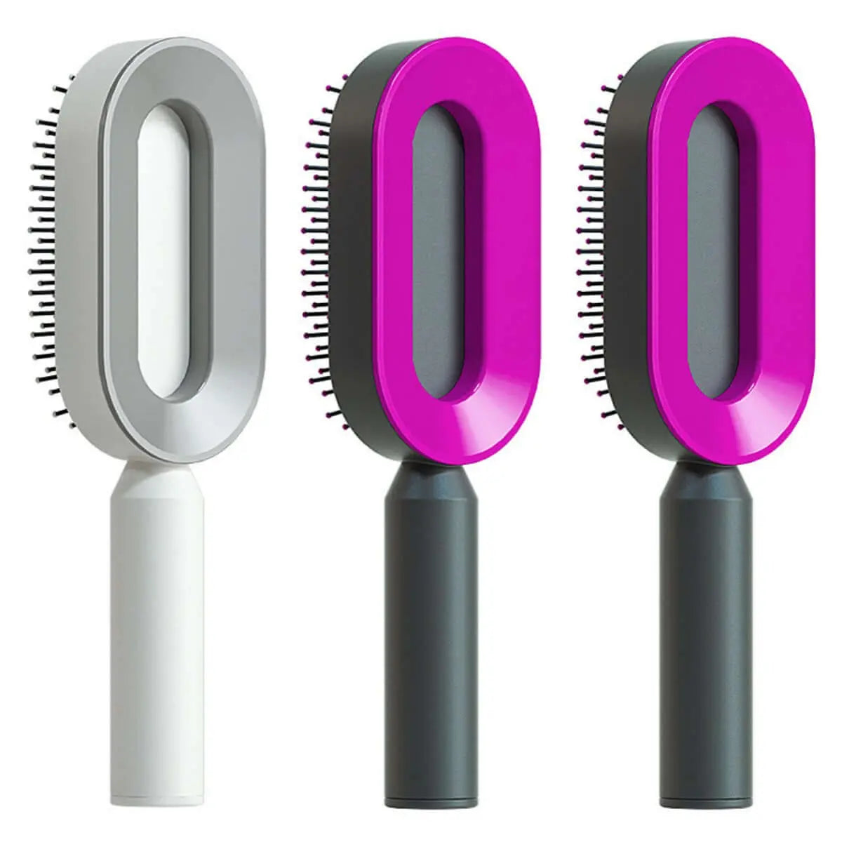 Self Cleaning Hair Brush For Women One-key Cleaning Hair Loss Airbag Massage Scalp Comb Anti-Static Hairbrush Know You're Still Able