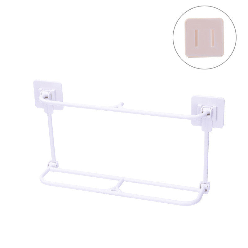 Foldable Bathroom Slippers Rack Wall-mounted Slippers Shoe Rack Hanging Dormitory Storage Artifact