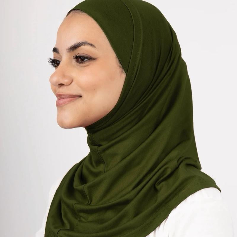 2Pcs Syrian Hijab Pure Lycra Cotton
