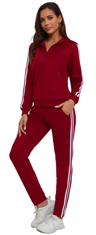 Women's Fashionable Printed Sports Long-Sleeve Hoodie Set Know You're Still Able