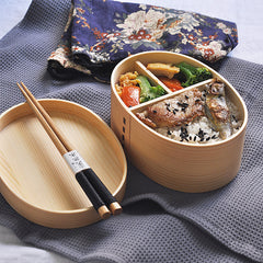 Modern Wood Fiber Composite Bento Case  Aesthetic Sustainable Lunchware
