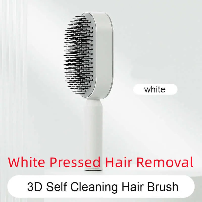 Self Cleaning Hair Brush For Women One-key Cleaning Hair Loss Airbag Massage Scalp Comb Anti-Static Hairbrush Know You're Still Able