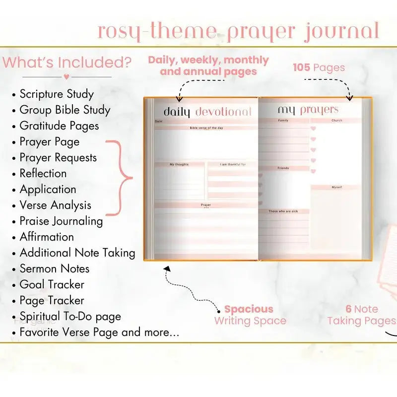 Prayer Diary Bible Learning And Gratitude Tracking Notebook Know You're Still Able