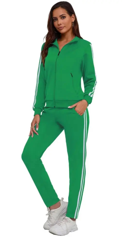 Women's Fashionable Printed Sports Long-Sleeve Hoodie Set Know You're Still Able