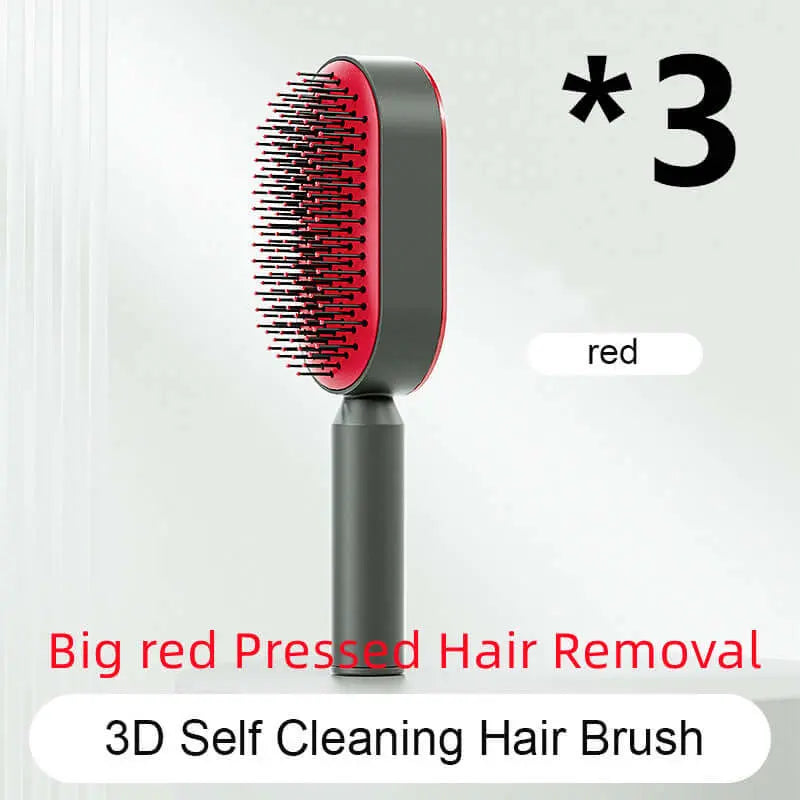 Self Cleaning Hair Brush For Women One-key Cleaning Hair Loss Airbag Massage Scalp Comb Anti-Static Hairbrush Know You're Still Able