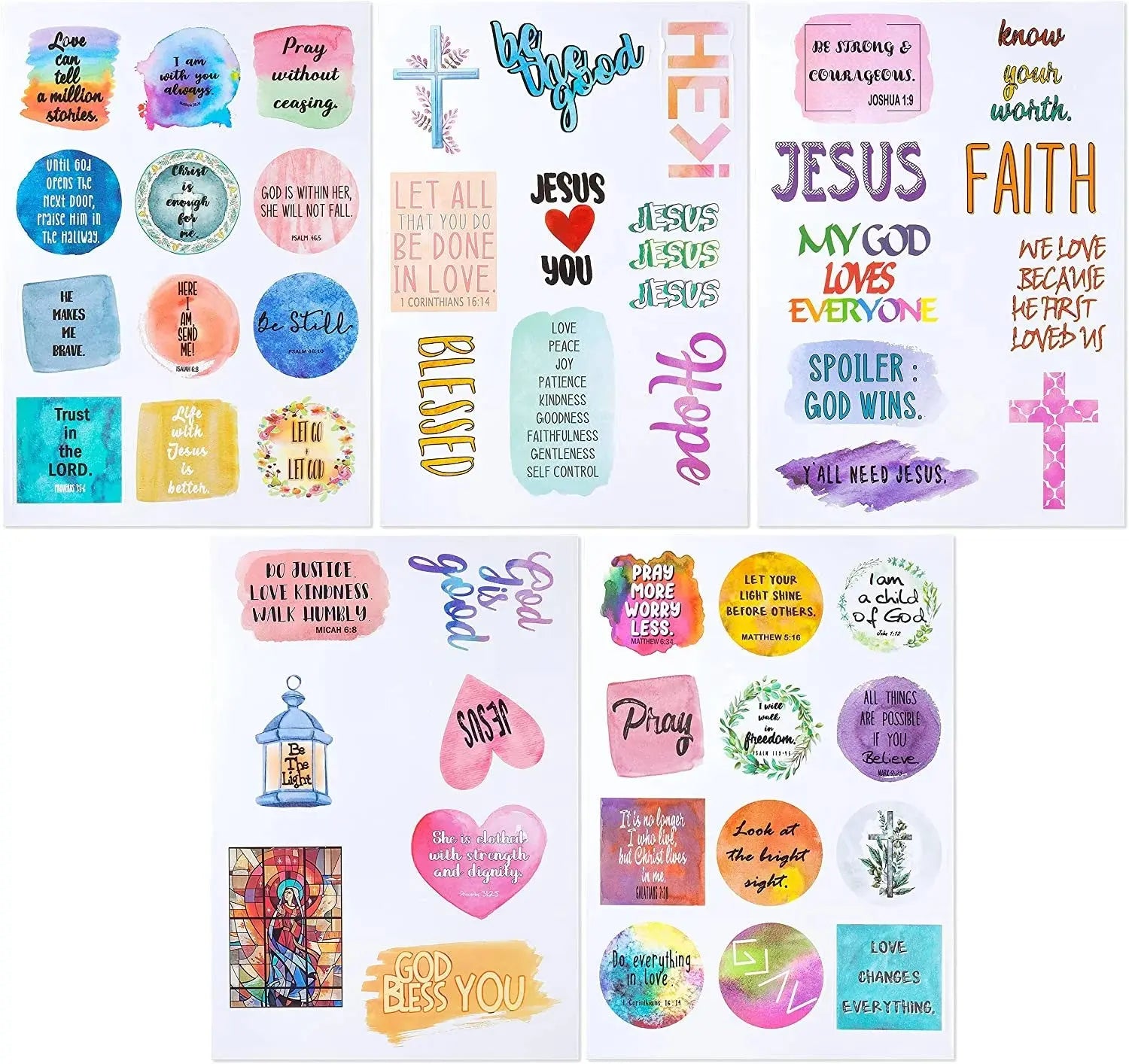 Christian Stickers Pack
