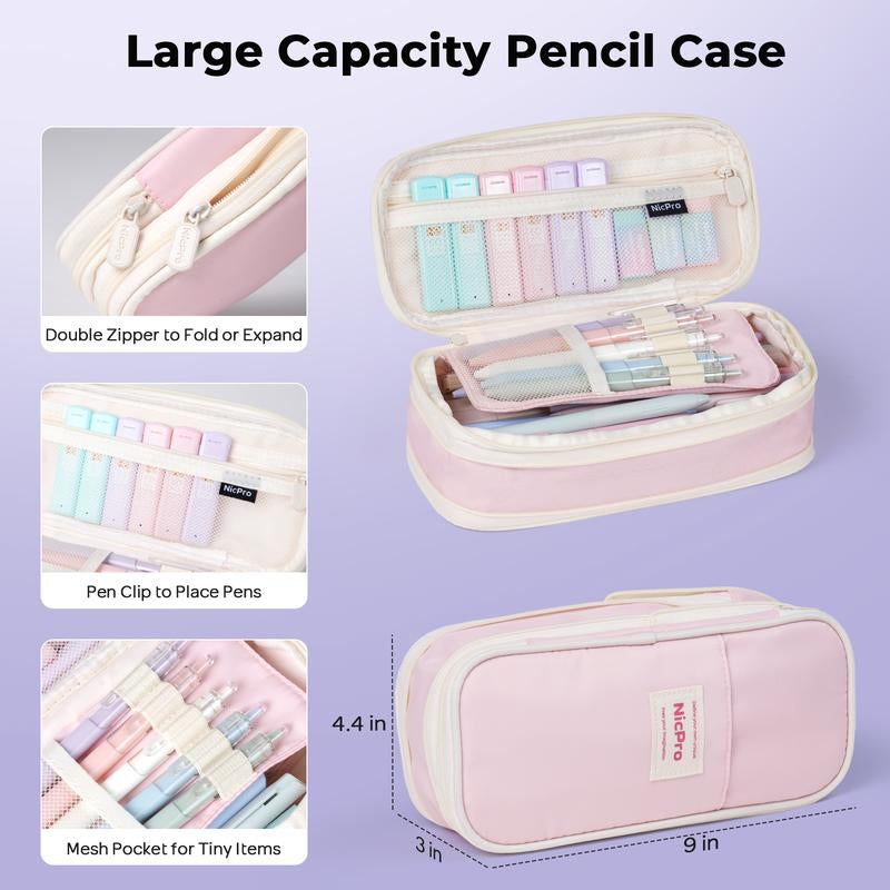 Nicpro 76PCS Bible Study Supplies Journaling Kit with Tabs, Notebook, Highlighter and Pen Case - Annotation Kit, Study Group Essentials Accessories Set for Women, Students, Beginner Christian Gifts