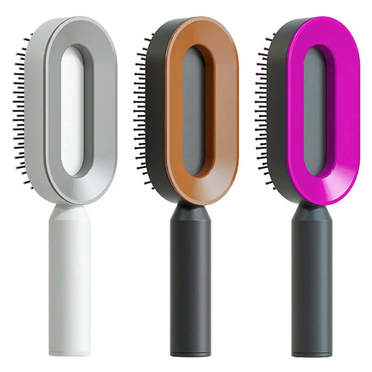 Self Cleaning Hair Brush For Women One-key Cleaning Hair Loss Airbag Massage Scalp Comb Anti-Static Hairbrush Know You're Still Able