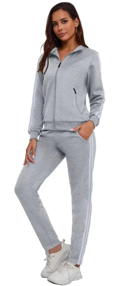 Women's Fashionable Printed Sports Long-Sleeve Hoodie Set Know You're Still Able