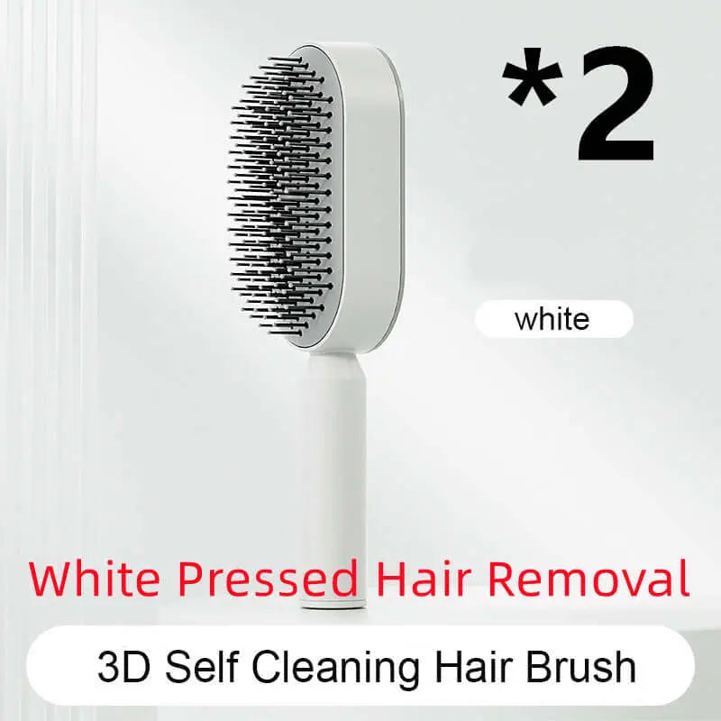Self Cleaning Hair Brush For Women One-key Cleaning Hair Loss Airbag Massage Scalp Comb Anti-Static Hairbrush Know You're Still Able