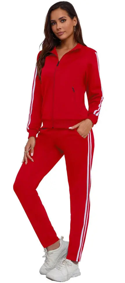 Women's Fashionable Printed Sports Long-Sleeve Hoodie Set Know You're Still Able