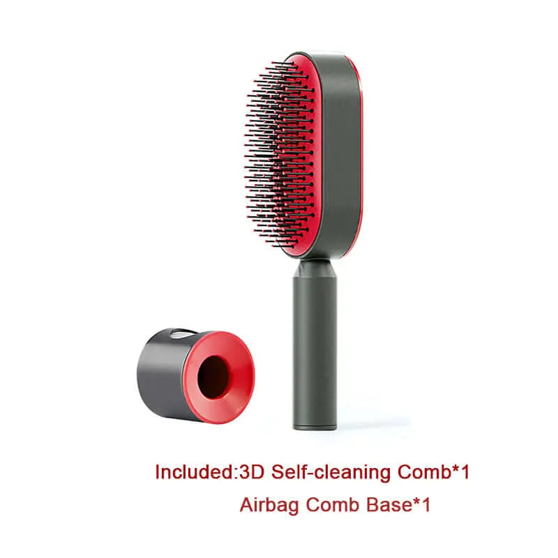 Self Cleaning Hair Brush For Women One-key Cleaning Hair Loss Airbag Massage Scalp Comb Anti-Static Hairbrush Know You're Still Able