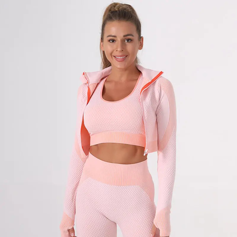 Exercise Workout Outfit |Three-piece Suit Know You're Still Able
