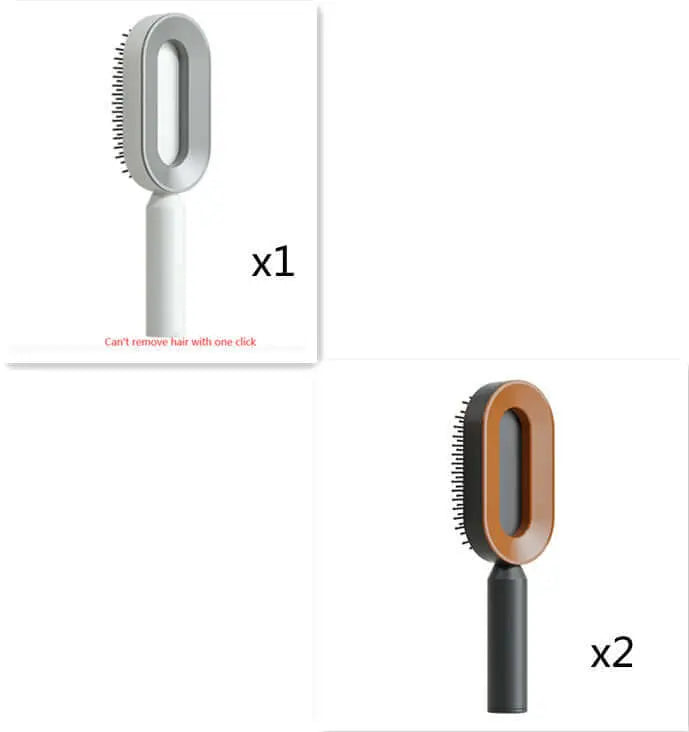 Self Cleaning Hair Brush For Women One-key Cleaning Hair Loss Airbag Massage Scalp Comb Anti-Static Hairbrush Know You're Still Able