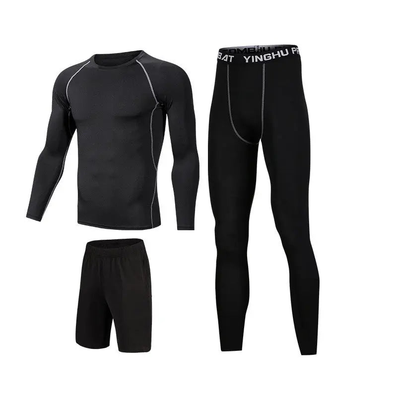 Running Workout Clothes Men 7pcs Compression Basketball Games Jogging Tights Set Know You're Still Able