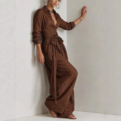 Solid-color High-waisted Short-sleeve Pants Fashion Casual Set Know You're Still Able