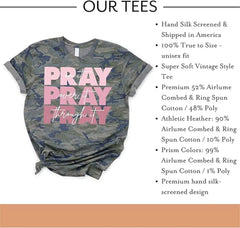 | Christian Shirts for Women | Pray on It Tee | Faith Shirts for Girl | Christian T-Shirts for Her