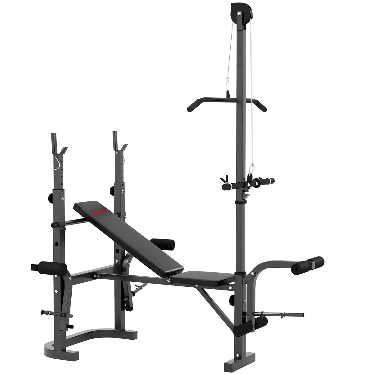 SPORTNOW Multi-Exercise Adjustable Weight Bench With Bench Press Rack Know You're Still Able
