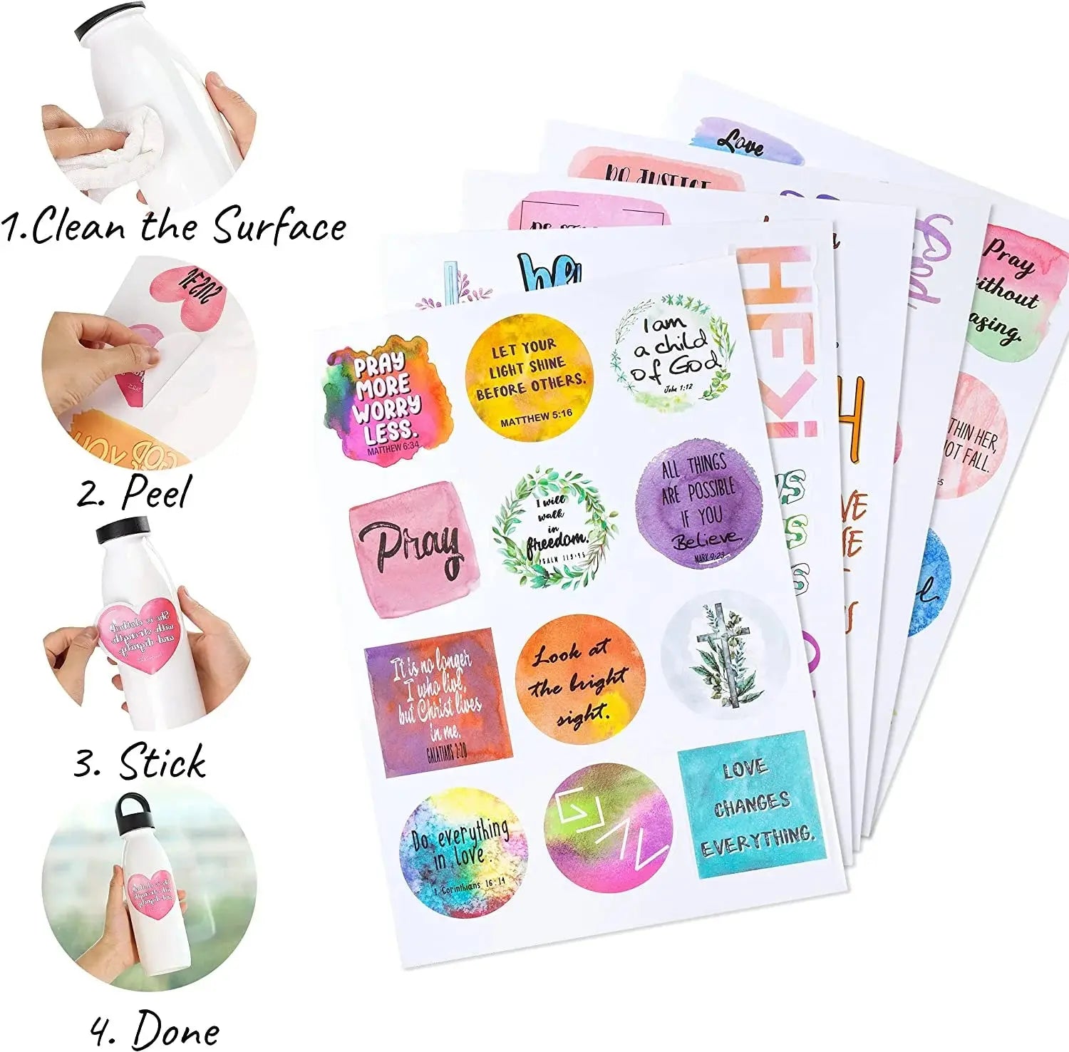 Christian Stickers Pack