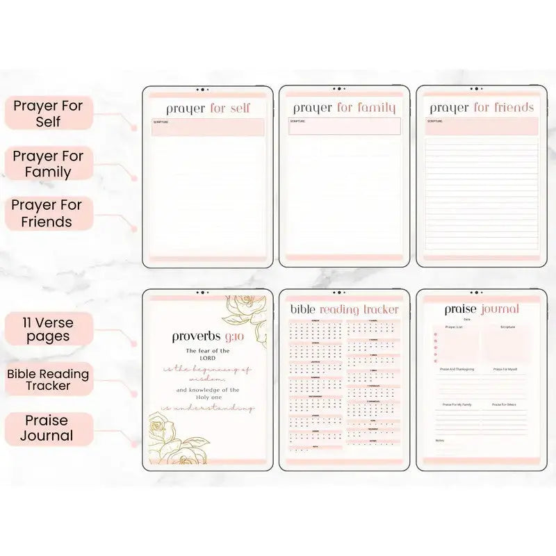 Prayer Diary Bible Learning And Gratitude Tracking Notebook Know You're Still Able