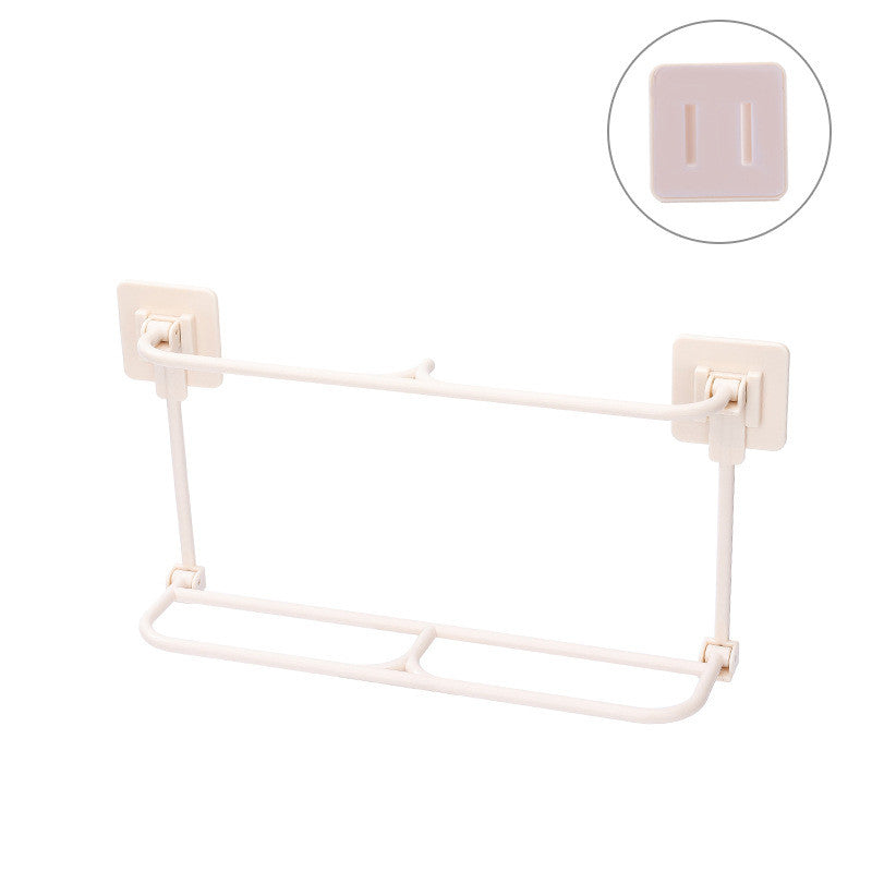 Foldable Bathroom Slippers Rack Wall-mounted Slippers Shoe Rack Hanging Dormitory Storage Artifact