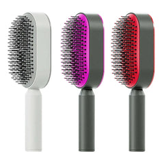 Self Cleaning Hair Brush For Women One-key Cleaning Hair Loss Airbag Massage Scalp Comb Anti-Static Hairbrush Know You're Still Able